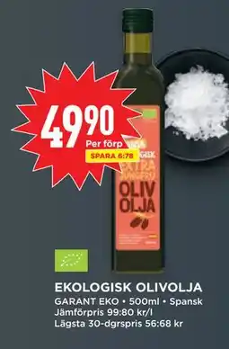 Willys EKOLOGISK OLIVOLJA erbjuda