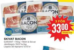 Willys SKIVAT BACON erbjuda