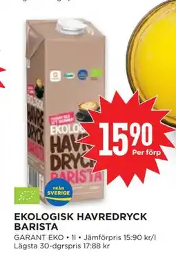 Willys EKOLOGISK HAVREDRYCK BARISTA erbjuda