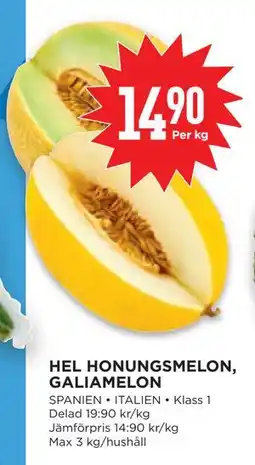 Willys HEL HONUNGSMELON, GALIAMELON erbjuda