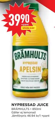 Willys Hemma NYPRESSAD JUICE erbjuda