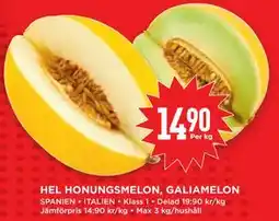 Willys Hemma HEL HONUNGSMELON, GALIAMELON erbjuda