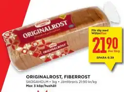 Willys Hemma ORIGINALROST, FIBERROST, Medlemspris erbjuda