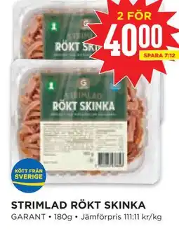 Willys Hemma STRIMLAD RÖKT SKINKA erbjuda