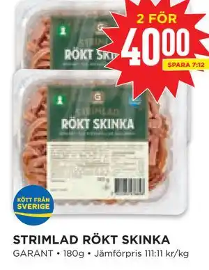 Willys Hemma STRIMLAD RÖKT SKINKA erbjuda