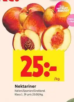 ICA Kvantum Nektariner erbjuda