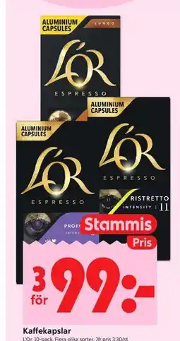 ICA Kvantum Kaffekapslar, Medlemspris erbjuda