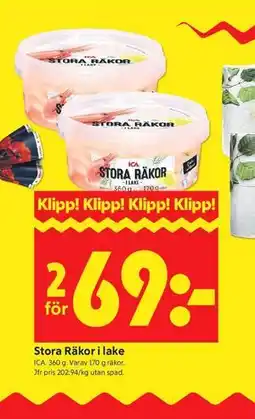 ICA Kvantum Stora Räkor i lake erbjuda