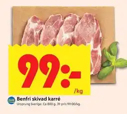 ICA Kvantum Benfri skivad karré erbjuda