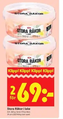 ICA Kvantum Stora Räkor i lake erbjuda