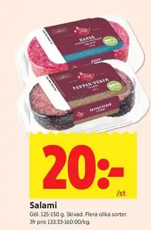 ICA Kvantum Salami erbjuda
