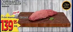 Supergrossen Nötrulle erbjuda