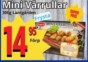 Supergrossen Mini Vårrullar erbjuda