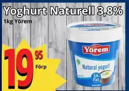 Supergrossen Yoghurt Naturell 3,8% erbjuda