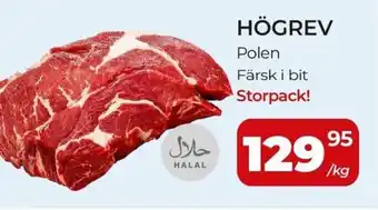 Högrev polen färsk i bit