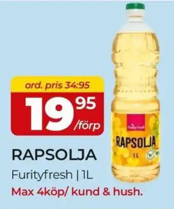 Rapsolja furityfresh