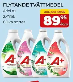 Matrix Butikerna Flytande tvättmedel Ariel A+ erbjuda