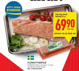 Willys FLÄSKYTTERFILÉ erbjuda