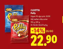 Lidl Cloetta Polly erbjuda