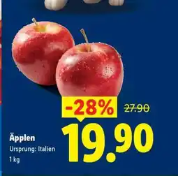 Lidl Äpplen erbjuda