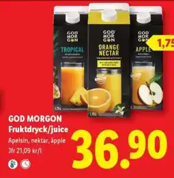 Lidl God Morgon Fruktdryck/juice erbjuda