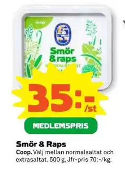 Stora Coop SMÖR & RAPS erbjuda