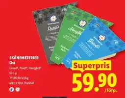 Lidl Skånemejerier ost erbjuda
