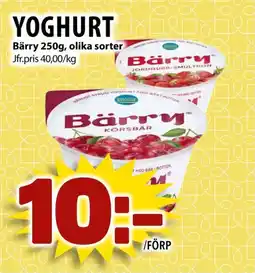 Matvärlden Tensta Bärry Yoghurt erbjuda