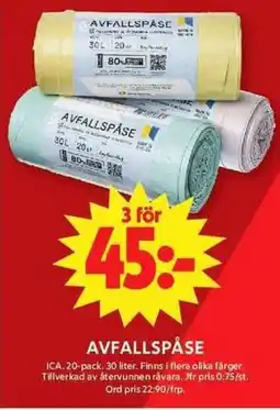 ICA Maxi Ica Avfallspåse erbjuda