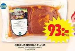 ICA Maxi Dalsjöfors Grillmarinerad pluma erbjuda
