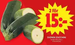 ICA Maxi Svensk zucchini erbjuda