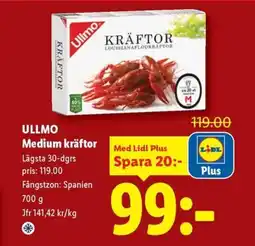 Lidl ULLMO Medium kräftor erbjuda