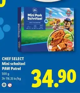 Lidl CHEF SELECT Mini schnitzel PAW Patrol erbjuda