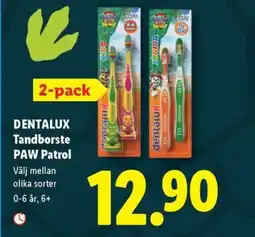 Lidl DENTALUX Tandborste PAW Patrol erbjuda