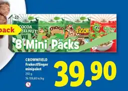 Lidl CROWNFIELD Frukostflingor minipaket erbjuda