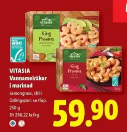 Lidl VITASIA Vannameiräkor i marinad erbjuda