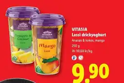 Lidl VITASIA Lassi drickyoghurt erbjuda