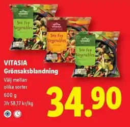 Lidl VITASIA Grönsaksblandning erbjuda