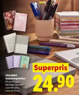 Lidl CRELANDO Anteckningsböcker erbjuda
