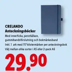 Lidl CRELANDO Anteckningsböcker erbjuda