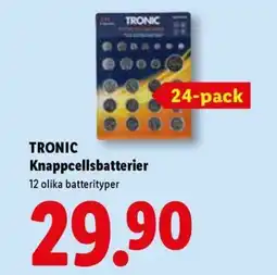 Lidl TRONIC Knappcellsbatterier erbjuda