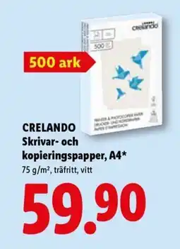 Lidl CRELANDO Skrivar- och kopieringspapper, A4 erbjuda