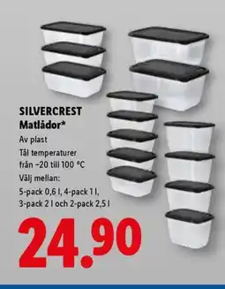 Lidl SILVERCREST Matlådor erbjuda