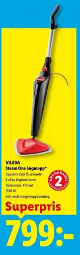 Lidl VILEDA Steam One ȧngmopp erbjuda