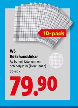 Lidl W5 Kökshanddukar erbjuda