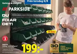Lidl PARKSIDE Ordnings- och förvaringsset erbjuda