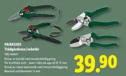 Lidl PARKSIDE Trädgårdssax/sekatör erbjuda