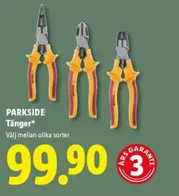 Lidl PARKSIDE Tänger erbjuda