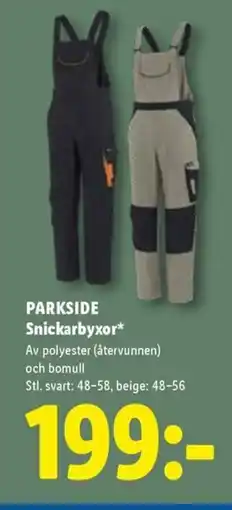Lidl PARKSIDE Snickarbyxor erbjuda