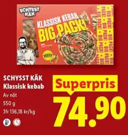 Lidl SCHYSST KÄK Klassisk kebab erbjuda